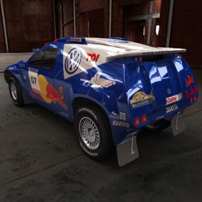 3D Model of 2008 Dakar Rally - 3D Render 3